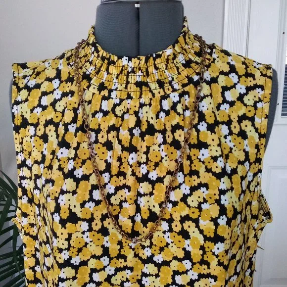 Cato Pullover Blouse w/ Elasticize Neckline - Picture 5 of 10